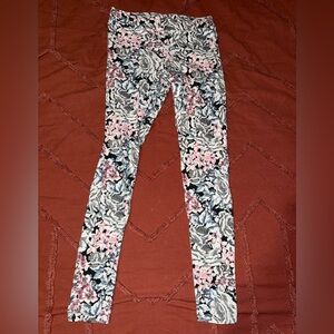 American Eagle Outfitters Floral Leggings - Pink, Black, White, Blue, Gray